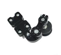 Motorcycle Chain Adjuster CNC Aluminum Alloy Tensioner Regulator Red for Precise Chain Alignment on Dirt Bike Street Bike Fitment Silver Gold Black Blue(Black)