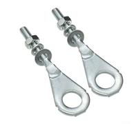 Motorcycle Chain Adjuster Tensioner Tool Kit for Z50R CRF50F CRF70F CRF80F CRF100F XR50R - Rear Wheel Alignment & Slack Setter for Dirt Bikes Quads for mini for moto Race Bikes - Iron Silver 87x28x6mm