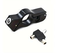 Motorcycle Chain and Padlock Anti-Theft Handlebar Throttle Lock,Portable Handle and Brake(Black26)