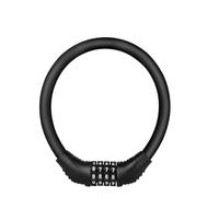 Motorcycle Chain and Padlock Heavy Duty U Lock with Steel Cable - 4 Digit Combination(Black)