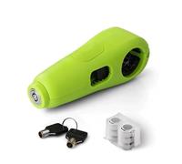 Motorcycle Chain and Padlock Motorcycle Modified Handlebar Lock Helmet Anti-Theft Electric Vehicle Dirt Bikes Aluminum Alloy Fixed Horn Motorcycle Handlebar Lock(Green)
