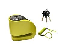 Motorcycle Chain and Padlock Motorcycle Roulette Zinc Alloy Lock Mountain Scooter Brake Disc Three Brass Keys Motorcycle Handlebar Lock(2023 Green-1)