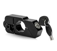 Motorcycle Chain and Padlock Universal Motorcycle Handlebar Lock Handle Throttle Grip Security Anti Theft(Black)
