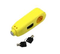 Motorcycle Chain and Padlock Universal Motorcycle Lock Scooter Handlebar Safety Brake Throttle Grip Anti Theft Protection Security Locks Motorcycle Handlebar Lock(Yellow)