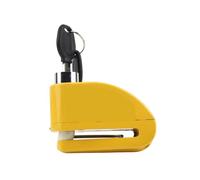 Motorcycle Chain and Padlock Universal Motorcycle Wheel Disc Brake Alarm Lock Aluminum Alloy Security Anti-Theft Reminder Rope Scooters Motorcycle Handlebar Lock(Yellow)