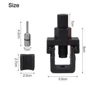 Motorcycle Chain Breaker and Riveting Gadget - Heavy-duty Carbon Steel Chain Splitter Link Riveter for Most Motorcycles 13 X 5.7 X 3.5 Cm Black