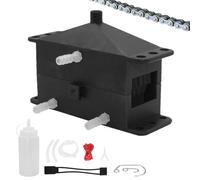 Motorcycle Chain Cleaner - 3-Sided Brush Head (ABS) | Bicycle Gear Cleaning Tool, 360 Degree Drivetrain Scrubber, Universal Maintenance Accessory for Road Bikes and Motorbike Links