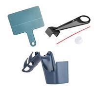 Motorcycle Chain Cleaner - Four Piece Device, Oiler Brush for Maintenance, Portable Wash Tool, Lubricant Applicator Set with Efficient Bristles, Cycling Care Unit for Scrubbing and Greasing