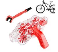 Motorcycle Chain Cleaner, Motorcycle Cleaning Kit | Portable Bike Chain Cleaner | Ergonomic Accessories for Non Slip Bicycles and Motorcyclists for Degreasing, Washing, Polishing