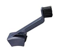 Motorcycle Chain Cleaning Brush Cleaner Tools for Bike Gears | Rubber Build, Black Compact Handle, Three Sided Head with Long End Brush, for Mechanics and Riders