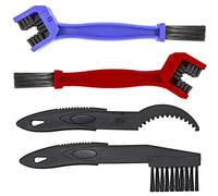 Motorcycle Chain Cleaning Brush Kit by MMOBIEL - Cleaner for Motorcycle, Bicycle and Mountain Bike - 4 Pcs Cleaning Brush Tool - Bike Cleaning Tool - Bicycle Chain Cleaner