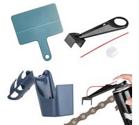 Motorcycle Chain Cleaning Kit, Chain Maintenance Cleaning Tool 4-Piece, Brush and Oil Spray Applicator for Cleaning and Lubricating, Compact for Engine Maintenance and Outdoor Use
