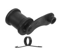 Motorcycle Chain Tensioner Metal Guide Wheel Black for Smooth Running | Spring loaded design, helps maintain chain tension, reduces wear and tear, suited to industrial machinery systems