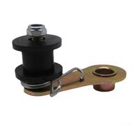 Motorcycle Chain Tensioner Roller Guide for ATV Quad Dirt For Bike - ABS+Iron Construction, Spring-Loaded Automatic Tension Adjustment, Fits 110CC/125CC/140CC(Black)