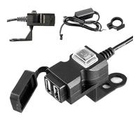 Motorcycle Charger, Waterproof Fast Charging Socket, Motorcycle Charging Port - for GPS Electronics, Mobile Phones, Tablets, Dashboard, Cameras