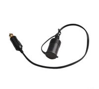Motorcycle Charging Socket Extension Cable Adapter - 12V-24V, 1-10A, ABS Housing, Direct -and-Play Installation for Male/Female Igni