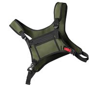 Motorcycle Chest Bag, Vest Bag for Men,Running Vest Bag - Front Waterproof Portable Running Vest Pouch with Pocket and Extra Space for Men and Women Workouts at a, Army Green, riferimento alla