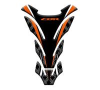Motorcycle Chrome CBR HRC Decal Fuel Tank Cap Cover Sticker Pad for Honda CBR600RR CBR1000RR REPSOL CBR900 CBR929 CBR954 CBR250-24 Orange