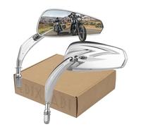 Motorcycle Chrome Rearview Mirrors for Harley Road King Street Electra Glide Road Glide Dyna Softail Rearview 1982-2018 2019 2020 (Chrome)