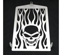 Motorcycle Chrome Skull Flame Radiator Grill Cover Guard Protector Accessories For YAMAHA Venture S - XVZ1300 2009 2010 2011 2012 2013