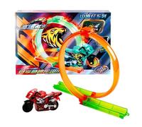 Motorcycle Circuit Model Toy | Early Learning Stunts Game | Inertial Motorcycle Circuit Toy for Preschool Boys Home Living Room Bedroom Backyard