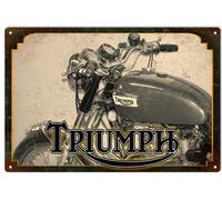 Motorcycle Classic British Motocycle Pub Outdoor Bar Retro Poster Home Kitchen Restaurant Wall Decor Signs 8x6inch Y