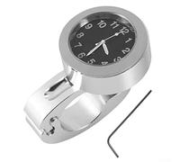 Motorcycle Clock, Motorcycle Watch, Waterproof Glow-in-the-dark Motorcycle Handlebar Watch, Digital Watch, Handlebar Watch, Motorcycle Watches For Handlebars (Silver)