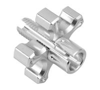 Motorcycle Clutch Adjuster Bolt 6mm Aluminum Alloy Silver Screw | Flower Shape, Slotted Thread, Fine-tune Tension, Easy Installation, Fits Most Bikes, Roadside Repairs