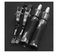 Motorcycle Clutch and Brake Lever kit for TRACER700 2020 2019 2018 Motorcycle Adjustable Brake Clutch Levers & 22mm Handlebar Grips Ends Handle Bar(A)