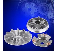 Motorcycle Clutch Assembly, Clutch Variator Kit Metal Easy Installation Variator Assembly Set for GY6 Scooter Roller 125 150 157QMJ