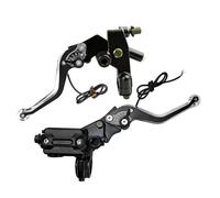 Motorcycle Clutch Brake Levers with High Brightness LED Lights Corrosion Resistant Aluminum Safety Night Driving Motorcycle Clutch Handle LED Indicator