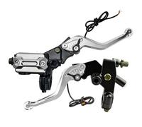 Motorcycle Clutch Brake Levers with High Brightness LED Lights Corrosion Resistant Aluminum Safety Night Driving Motorcycle Clutch Handle LED Indicator