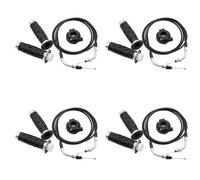 Motorcycle Clutch Cable 4X Universal Throttle Twist Grip Set With 78 Inch Scooter Cable For 50Cc 80Cc 125Cc 150Cc GY6