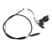 Motorcycle Clutch Cable Cable Repair Kit Left 22mm 7/8 Handle Clutch Brake Lever With Cable For 50cc -140cc CRF/XR50 BBR KLX110 Motorcycle ATV Quad Scooter Go Kart Moped
