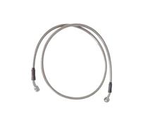 Motorcycle Clutch Cable Cable Repair Kit Lengh 400mm-1500mm Hydraulic Brake Hose Universal Brake Hose Line Steel Brake Cable Banjo Head Both Sides 28 °(Silver,60CM)