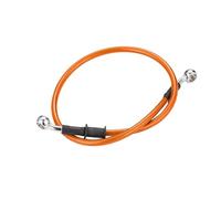 Motorcycle Clutch Cable Cable Repair Kit Lengh 400mm-1500mm Hydraulic Brake Hose Universal Brake Hose Line Steel Brake Cable Banjo Head Both Sides 28 °(Orange,50CM)