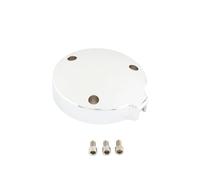 Motorcycle Clutch Cover Round Engine Cover Replacement Housing Aluminum Alloy With Precision Machined Surface And Side Cutout Notch With Three, Chrome