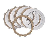 Motorcycle Clutch Friction Plates And Steel Plate Kit Fits BJ250 250TR 2002-2009 2011-2013 Compatible With 13088-1124 13089-013 13089-1073(PAPER BASED KIT)
