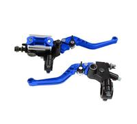 Motorcycle Clutch Lever Modified Upper Pump Hydraulic Brake Main Upper CNC Aluminum Handle Clutch Clutch Brake(Blue)