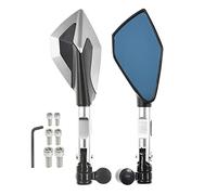 Motorcycle CNC 8mm 10mm Mirror For 2016-2018 2019 CRF1000L CRF1000 L African Twin 19 Rear View Side Back Mirrors(Silver)