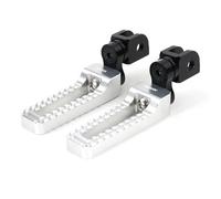 Motorcycle CNC Adjustable Front Footrests Foot Pegs Pedals For Honda NC750S NC750X CROSSTOURER CROSSRUNNER VFR800F CB500F/X CBR(Silver REPSOL logo)
