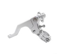 Motorcycle CNC Aluminum Clutch Lever Handlebar, Short One Finger ABS Design with Anodized Finish, Suitable for Stunt Riding, Compatible with Multiple Colours(silver)