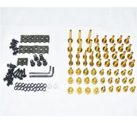 Motorcycle CNC Complete Fairing Bolts Bodywork Screws Nuts Kit For Suzuki GSXR1000 2005-2006 K5 Motorcycle decorative accessories(Gold)