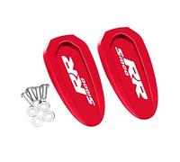 Motorcycle CNC Driven Mirror Eliminators Cover Windscreen Windshield Hole Cap For B S1000RR S1000 RR 2020-2021(RED)