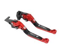 Motorcycle CNC Extendable Handle Bar Grip Adjustable Folding Brake Clutch Levers for F900R 2020-2023(Red 3)