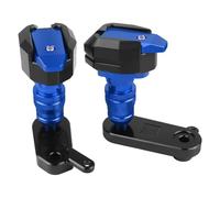 Motorcycle CNC Falling Protection Frame Sliders Fairing Guard Crash Pad Protector For For ZX6R For ZX636R 2009-2012 Drop Ball Crash Protector(BLUE,X-2)