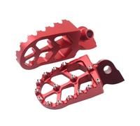 Motorcycle CNC Foot Pegs Footpeg Pedals Compatible With YZ65 YZ85 YZ125 YZ250 YZ250F YZ450F WR250F WR450F TC65 TC85 65SX 85SX(Red)