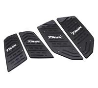 Motorcycle CNC Footboard Rests Rubber Passenger Footrest Compatible for TMAX530 for DX for SX for TMAX 560 for T-MAX 530 560 2017-2021 for Models(Black)
