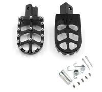 Motorcycle CNC FootRest Foot Pegs Foot Pegs Pedals Pit bike Pedal Poses Feet For Honda CR CRFf 125 250 500 230 450R(Black)