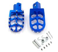 Motorcycle CNC FootRest Foot Pegs Foot Pegs Pedals Pit bike Pedal Poses Feet For Honda CR CRFf 125 250 500 230 450R(Blue)